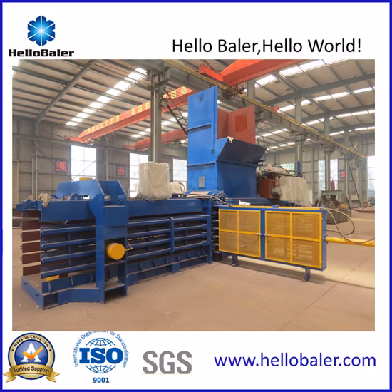 Waste paper pulp/cardboard carton/plastic bottles scrap/tyre metal/old clothes/hay grass straw/automatic hydraulic packaging strapping baler