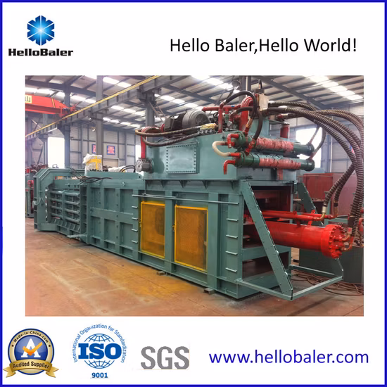 Waste paper pulp/cardboard carton/plastic bottles scrap/tyre metal/old clothes/hay grass straw/automatic hydraulic packaging strapping baler