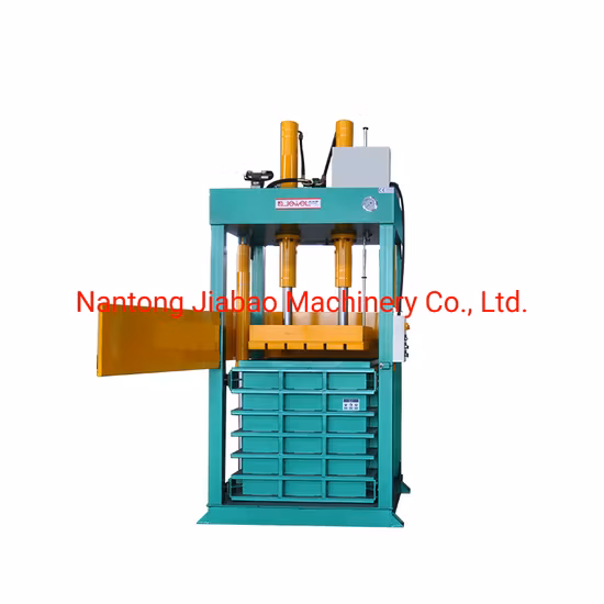 Vertical Hydraulic Textile Baling Press Machine Used Clothing Baler Machine Clothes Bale Machine