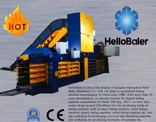 Automatic Baling Machine/Hydraulic Baler/Horizontal Baler Machine/Recycling Baler for Occ, waste Cardboard, Paper, Plastic, PET bottles, Cans, Metal, Straw, Hay