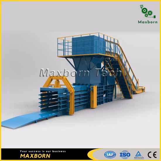 China Large Automatic Dual RAM Horizontal Hydraulic Baling Machine/ Hydraulic Baler for Cardboard Carton Plastic and Straw