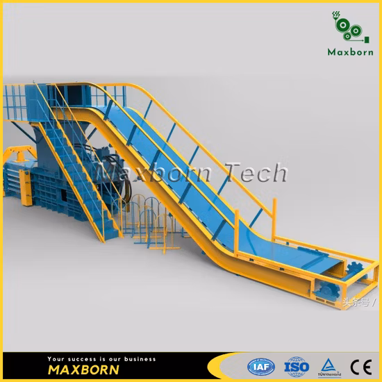 China Large Automatic Dual RAM Horizontal Hydraulic Baling Machine/ Hydraulic Baler for Cardboard Carton Plastic and Straw