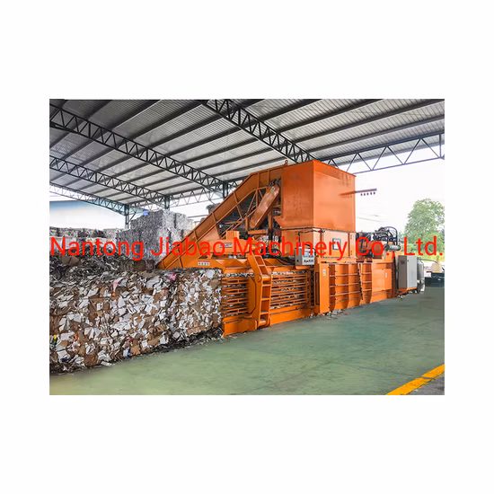 Hydraulic Waste Paper Baler Machine/Hydraulic Pet Bottle Recycling Machine/Horizontal Hydraulic Packing Machine for Pressing Cardboard