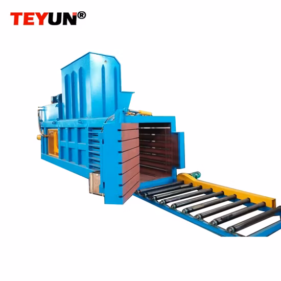 Teyun Professional Semi-Automatic Waste Cardboard Horizontal Baler Machine