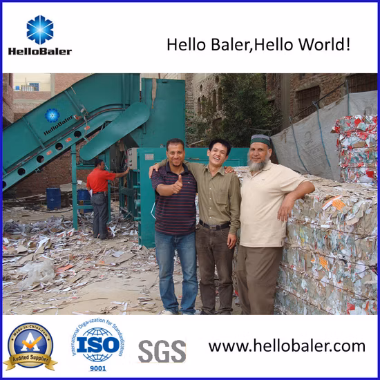 Automatic Baling Machine/Hydraulic Baler/Horizontal Baler Machine/Recycling Baler for Occ, waste Cardboard, Paper, Plastic, PET bottles, Cans, Metal, Straw, Hay