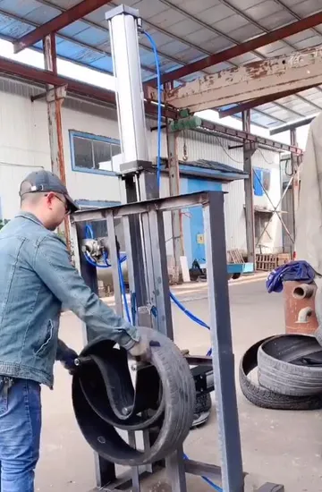 Pneumatic Tire Compressor Vertical Waste Tire Baler