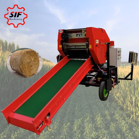 Full-Automatic Corn Straw Picking and Crushing Baler Multi-Function Wheat Straw Baler Round Baler.