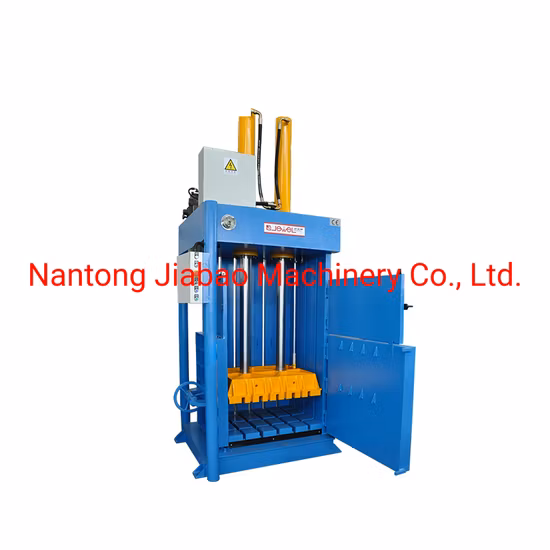 Vertical hydraulic waste paper, straw, cotton, textile, yarn pressing baler