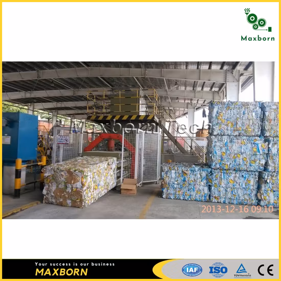 China Plastic Baler Machine for Plastic Recycling Pet Bottle Baling Press Machine Price