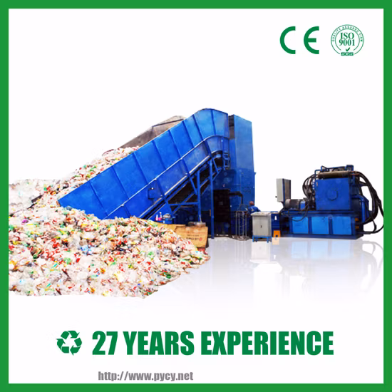 Automatic Two-RAM Pressing/Press Baler for Plastic