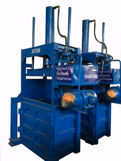 Single Chamber Textiles Baler