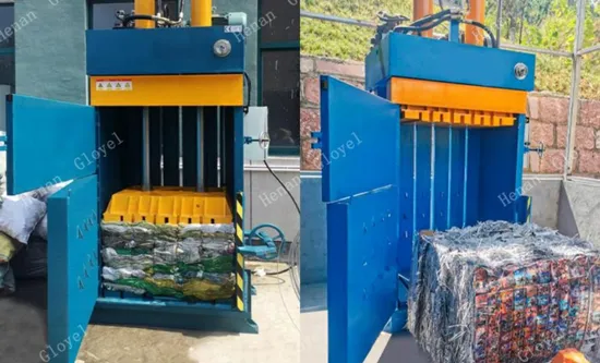 Cheap Durable Vertical Scrap Baler for Cardboard Plastic Textile Recycling