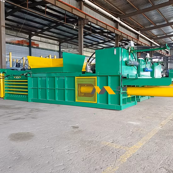 Hydraulic Waste Paper Baler Fully Automatic Horizontal Baling Press Machine Horizontal Pet Bottle Compactor Baler