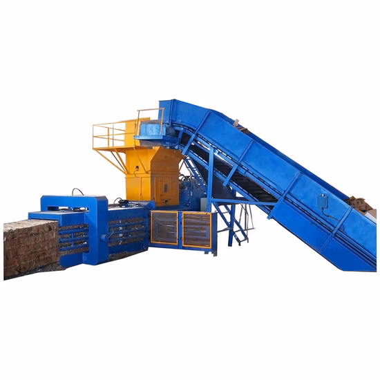 Horizontal Waste Paper Carboard Newspaper Packing Baling Baler