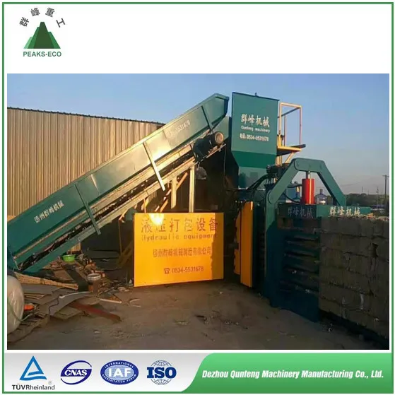 Has Conveyor Hydraulic Semi-Automatic Waste Paper Baler