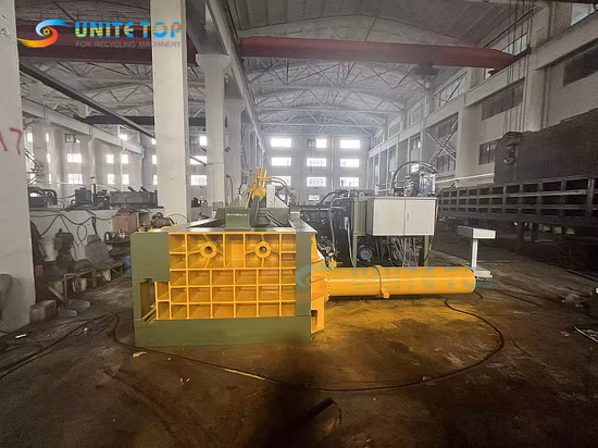 Semi-Automatic Waste Scrap Aluminum Iron Steel Cooper Hydraulic Press Machine Metal Baler