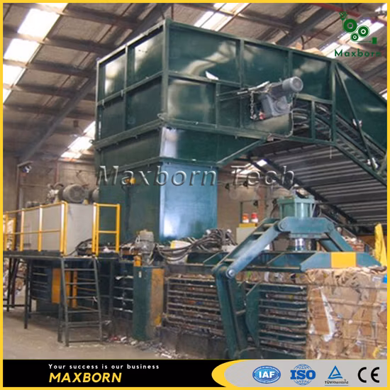 High Quality Full Automatic Dual RAM Horizontal Hydraulic Waste Paper Baling Machine/ Hydraulic Baler for Cardboard Carton Plastic and Straw